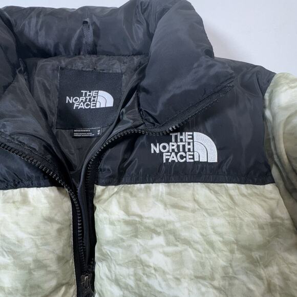 Supreme x The North Face 700 Down Nuptse Jacket Men’s M Cream Black Puffer - Picture 5 of 16